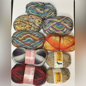Lots of Crochet Yarn Acrylic Mohair, Etc.